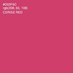 #D03F6C - Cerise Red Color Image